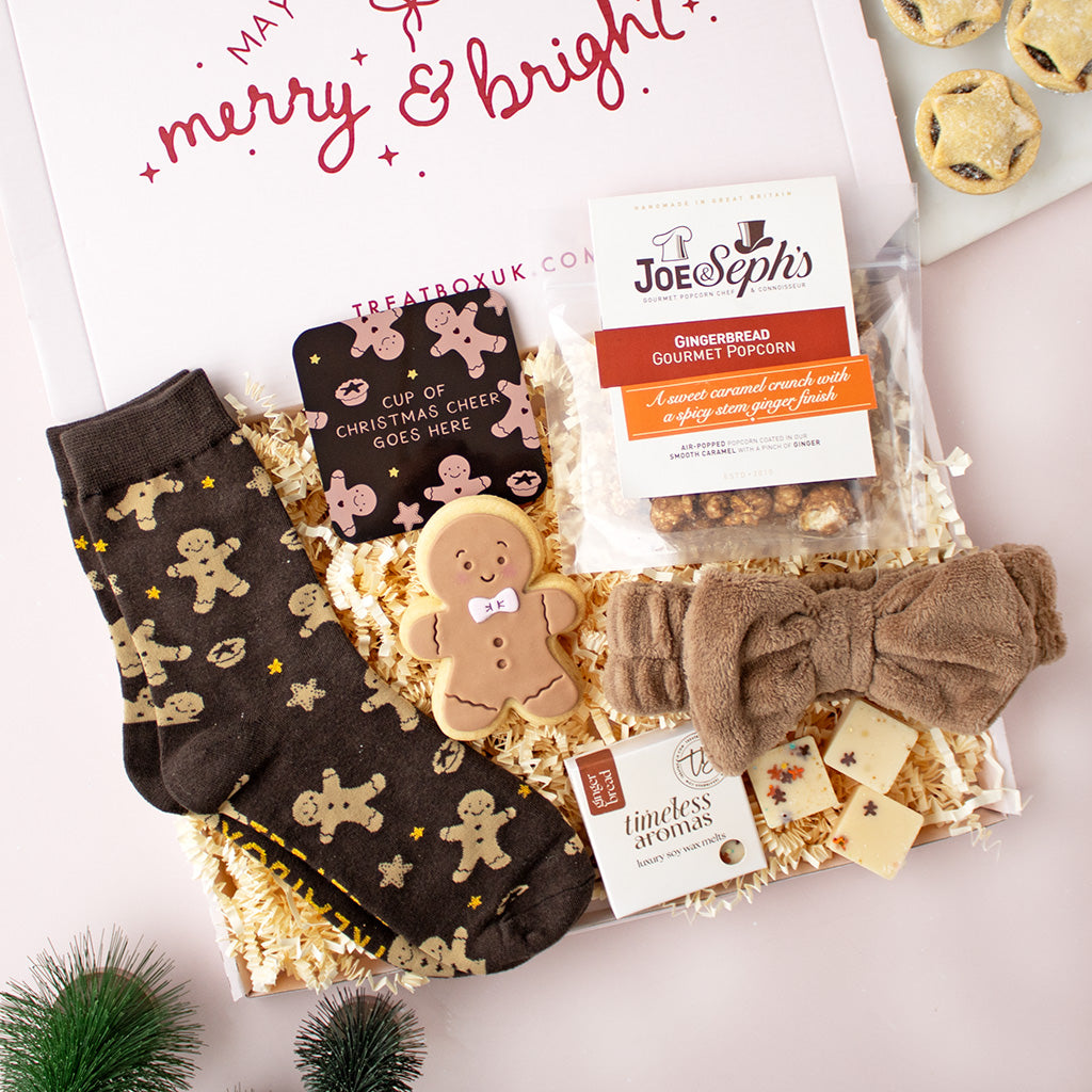 picture of a Santa themed Christmas TreatBox