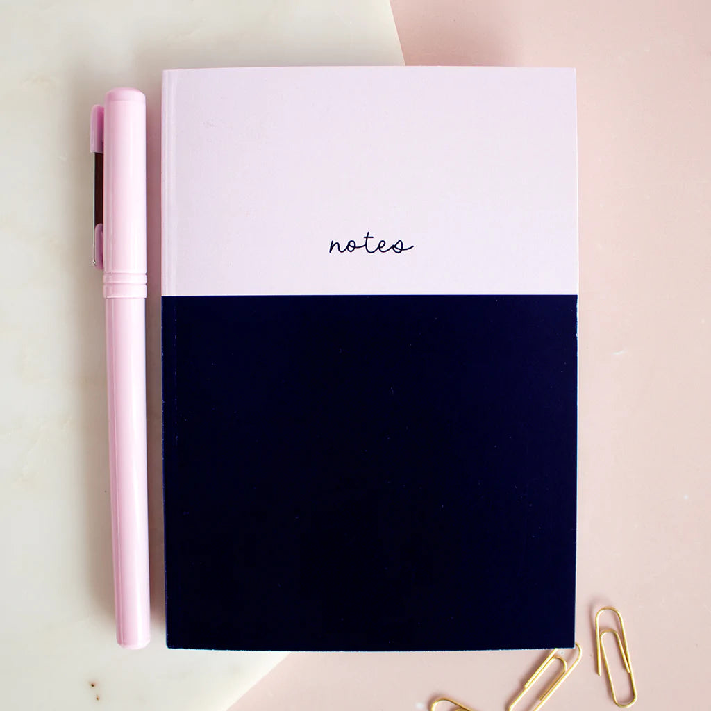 pink notebook for stationery lovers