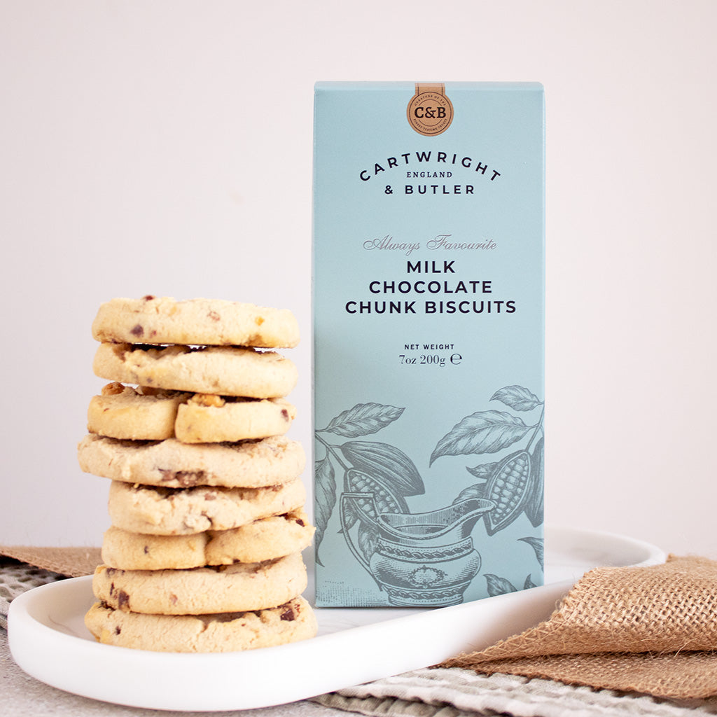 Box Of Milk Chocolate Chunk Cartwright & Butler Biscuits
