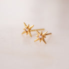 Gold OR Silver Plated Starburst Earrings