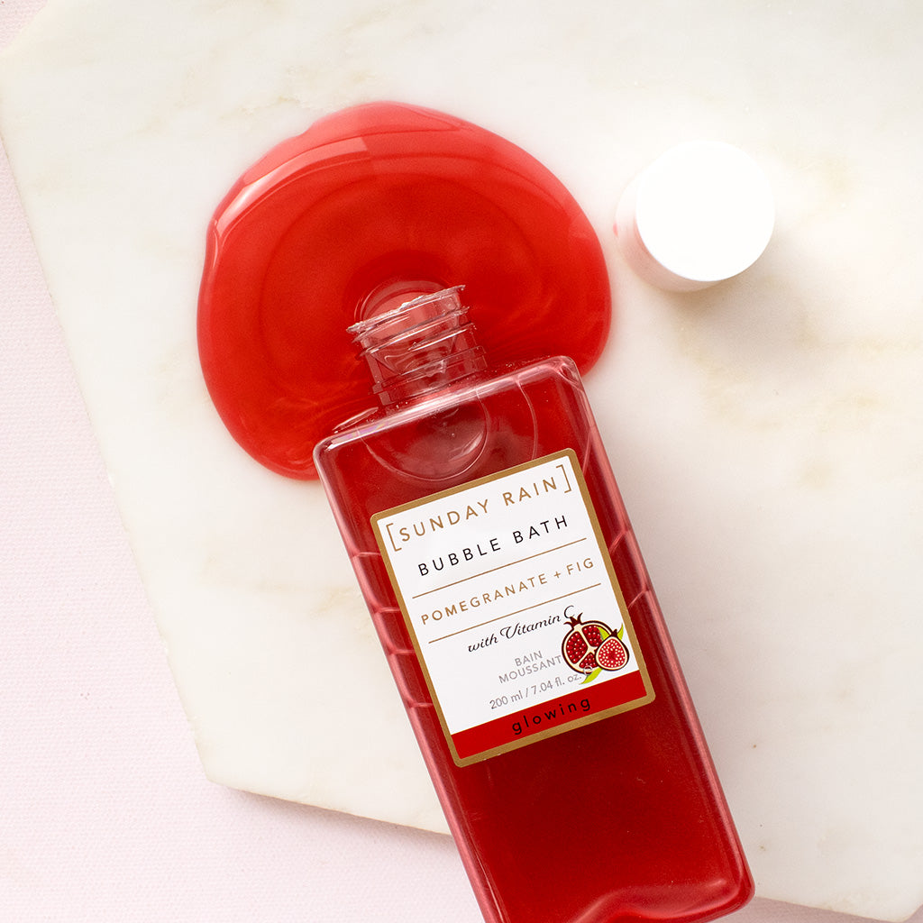 Mini Pomegranate & Fig Bubble Bath By Sunday Rain