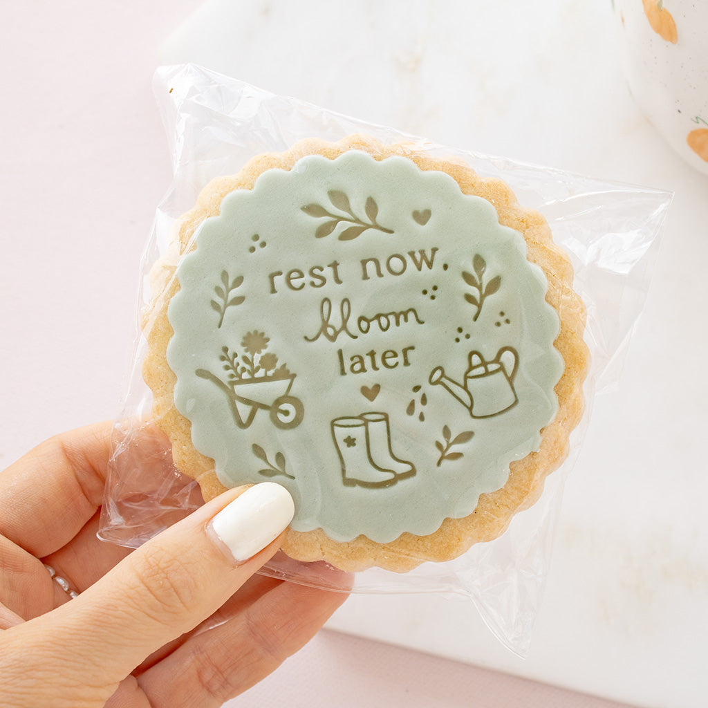Rest Now, Bloom Later Vegan Iced Biscuit