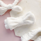 White Spa Bow Headband