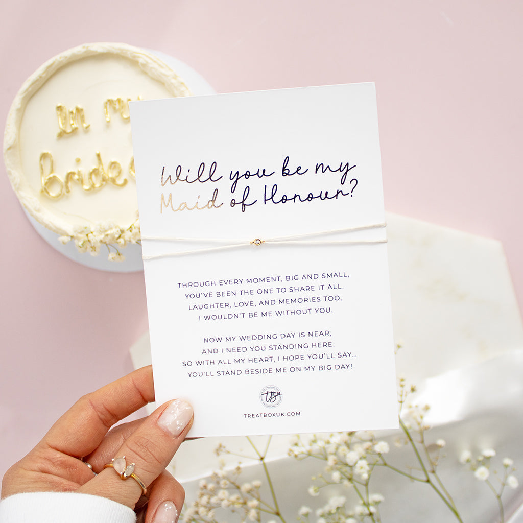 Will You Be My Bridesmaid OR Maid Of Honour? - Charm Bracelet
