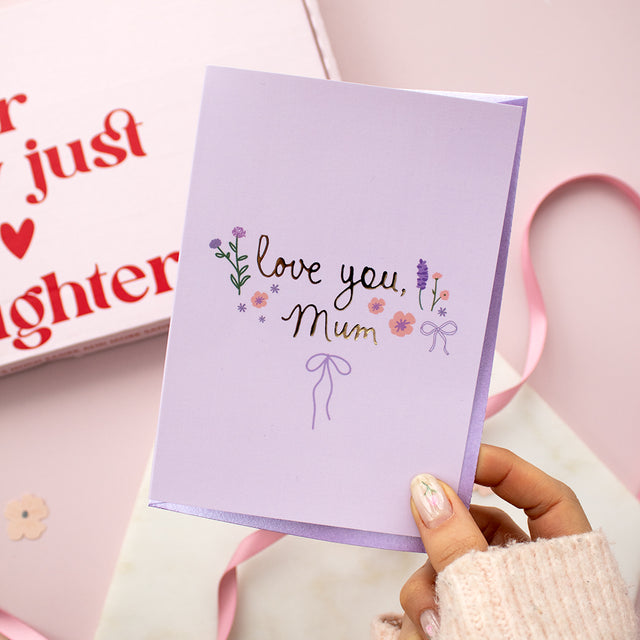 Love You Mum Foil A6 Card | Add on