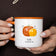 Orange & White Hello Pumpkin Ceramic Mug