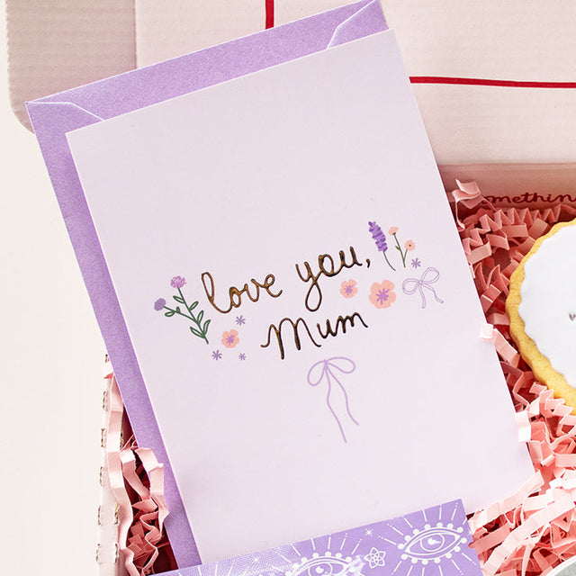 Love You Mum Foil A6 Card | Add on