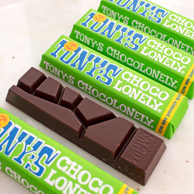 Dark Almond & Sea Salt Tony's Chocolonely Bar