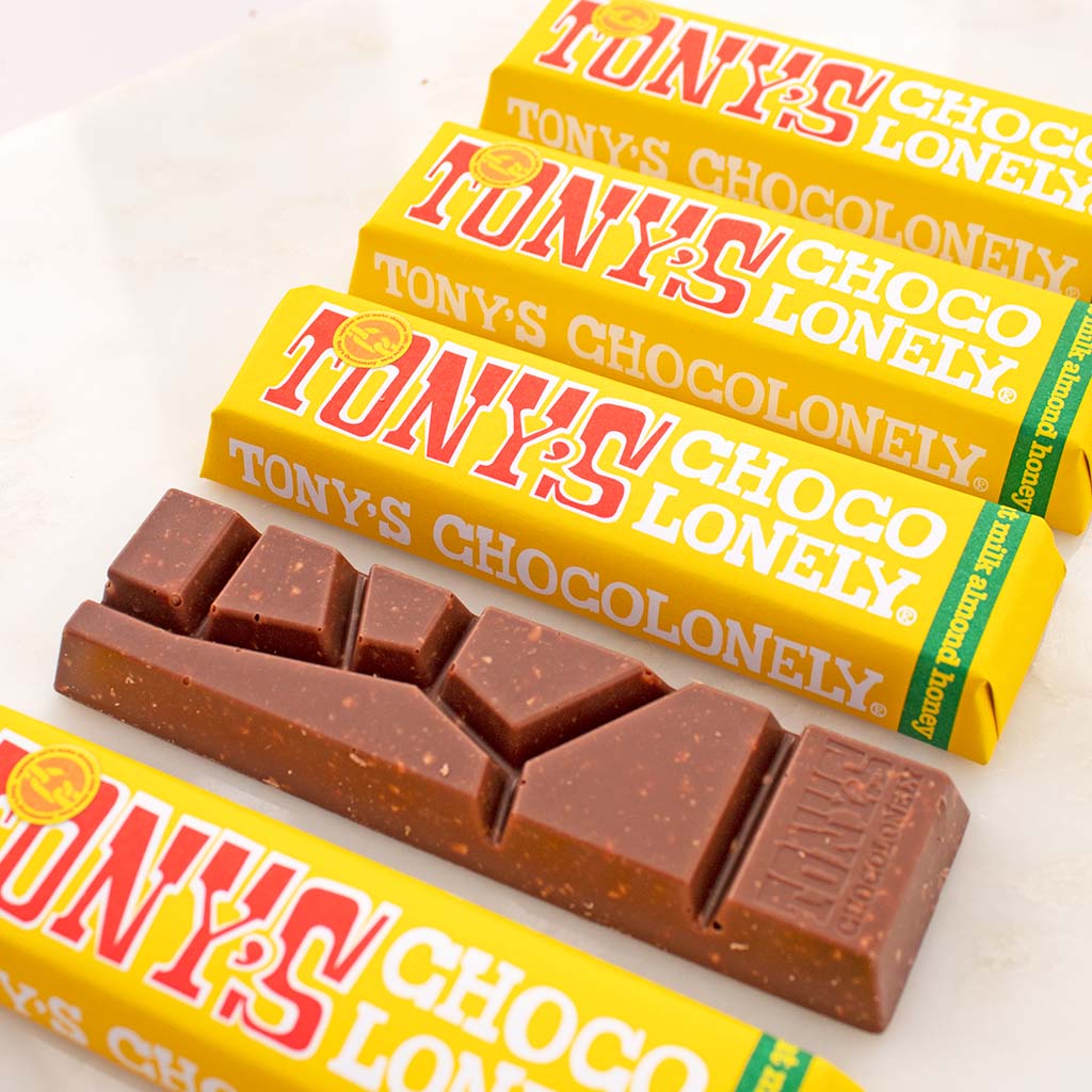 Milk Almond Honey Nougat Tony's Chocolonely Bar