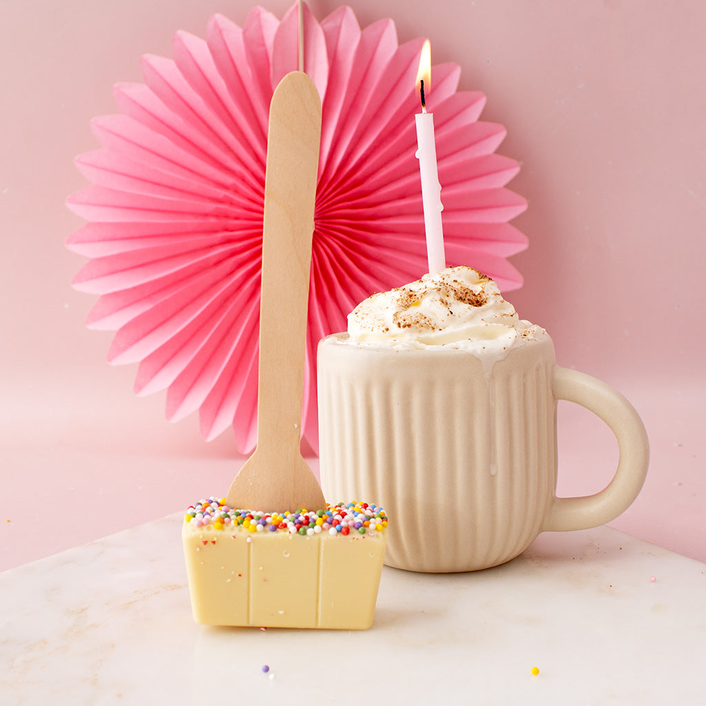 Birthday Cake Hot Chocolate Spoon