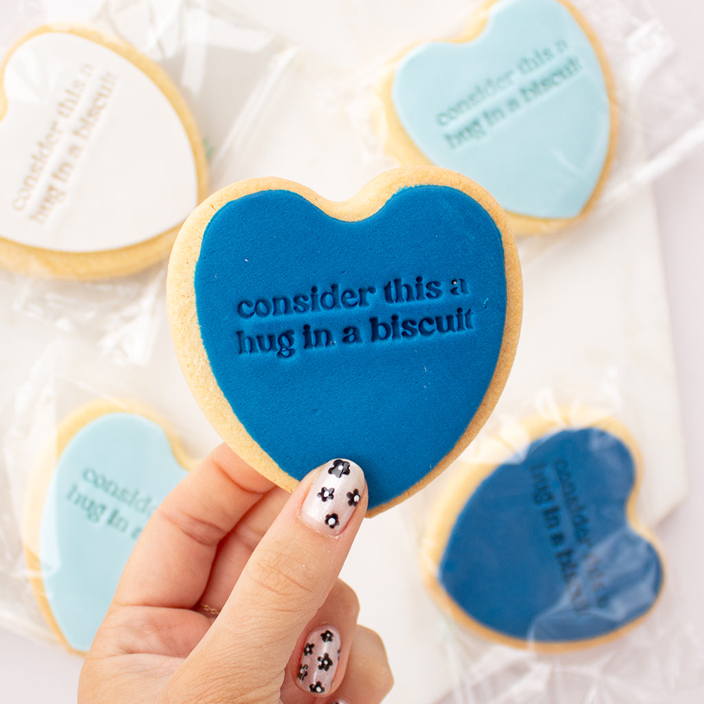 Blue or White Consider This a Hug in a Biscuit - Vegan