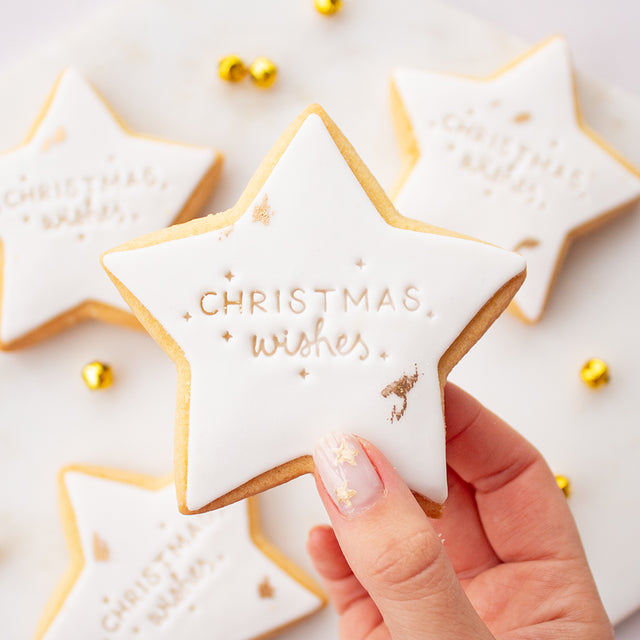 PRE-ORDER Christmas Wishes Vegan Iced Biscuit