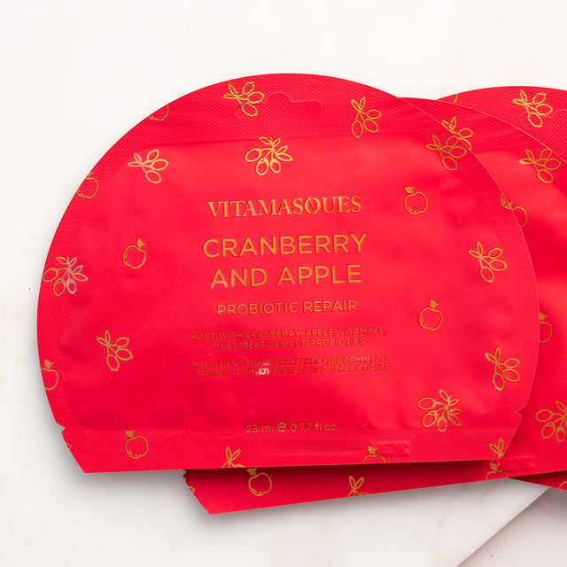 Vitamasques Cranberry & Apple Probiotic Repair Sheet Mask