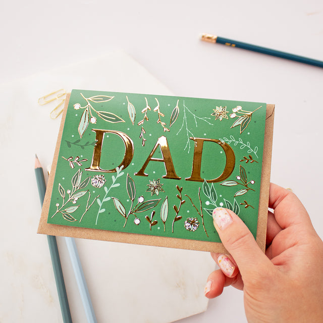 Dad or Pops Foil Father's Day A6 Card | Add on