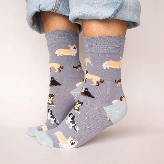 Dog Illustrated Socks