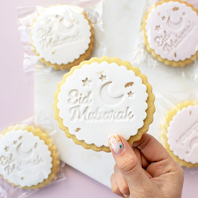 Eid Mubarak Vegan Iced Biscuit