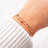 Gold OR Silver Plated Layered Star Bracelet