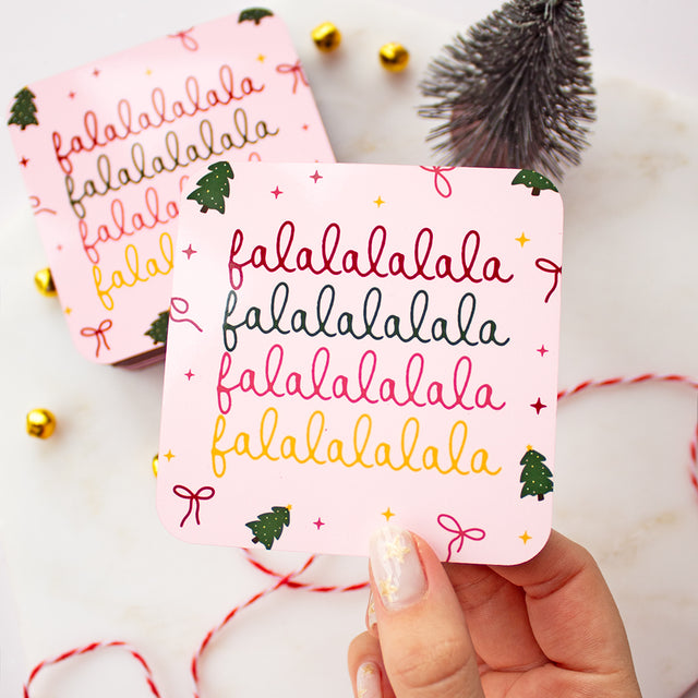 Falalalala Christmas Coaster