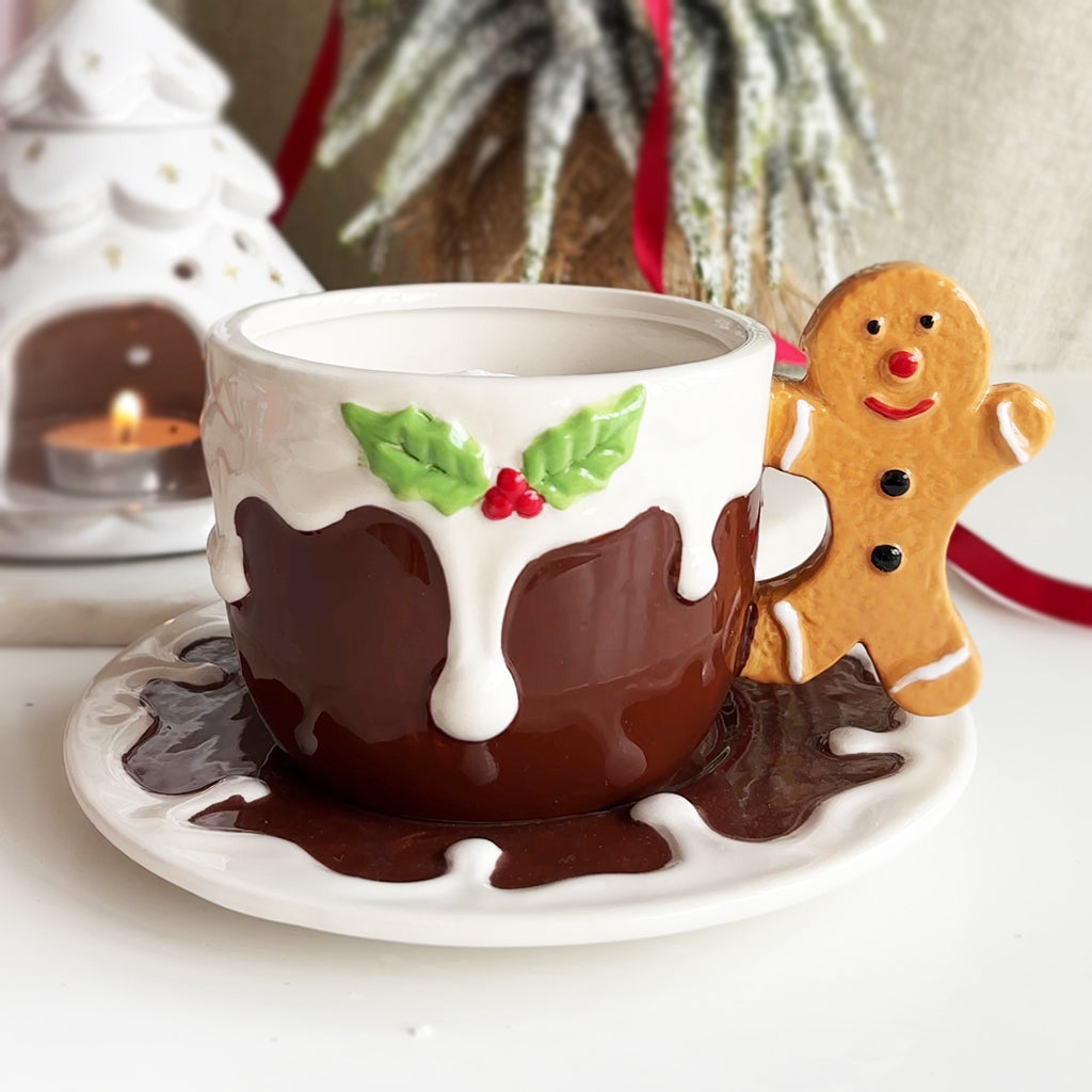 Gingerbread Cup And Saucer