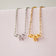 Silver or Gold Bow Necklace