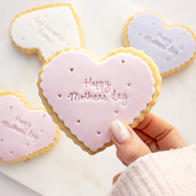 Happy Mother's Day Vegan Iced Biscuit