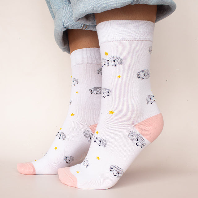 Hedgehog Print Socks