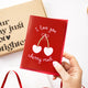 'I Love You Cherry Much' Cherry Print Card | Add On