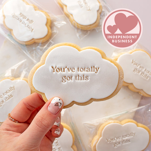 Cloud You've Totally Got This Vegan Iced Biscuit