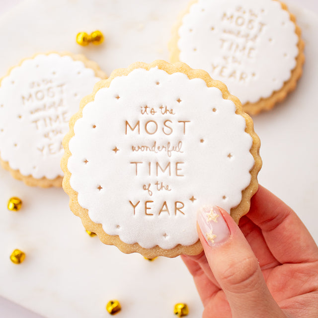 It's The Most Wonderful Time Of The Year Vegan Iced Biscuit