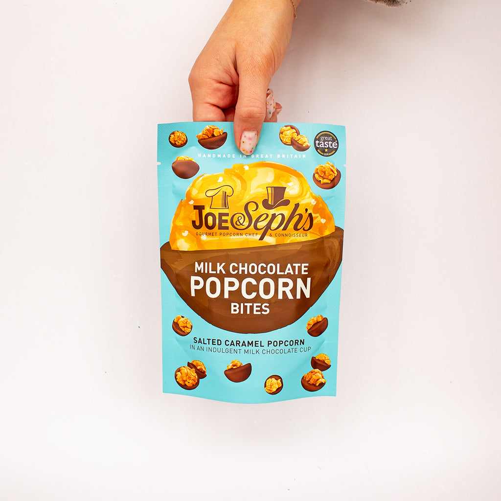 Bag Of Joe & Seph's Milk Chocolate Popcorn Bites | Add On