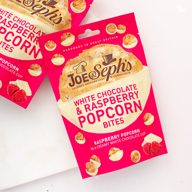 Joe & Seph's Raspberry & White Chocolate Popcorn Bites | Add On