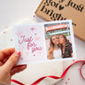 Bow Print Just For You Photo Gift Tag | Add On
