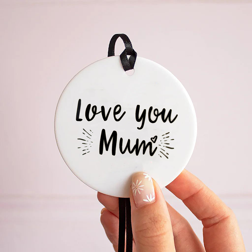 'Love You Mum / Nan' Ceramic Keepsake Unboxed