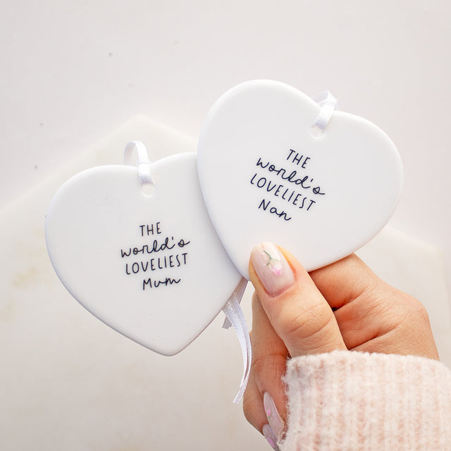 The World's Loveliest Mum/Nan Ceramic Keepsake