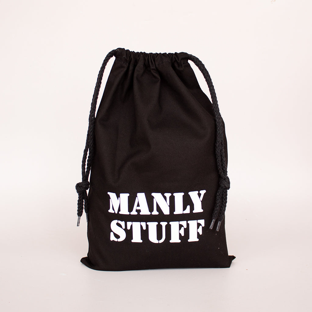 Manly Stuff Quirky Drawstring Bag