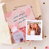 Personalised Polaroid and Amethyst Heart | Mini Ready to Go TreatBox