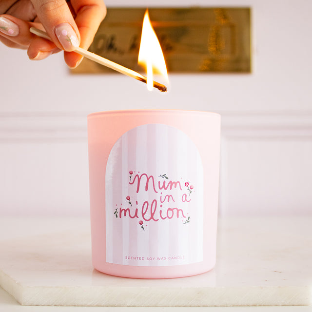 Mum In A Million Lily & Rose Scented Candle | Add on