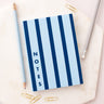 Striped "Notes" Notebook