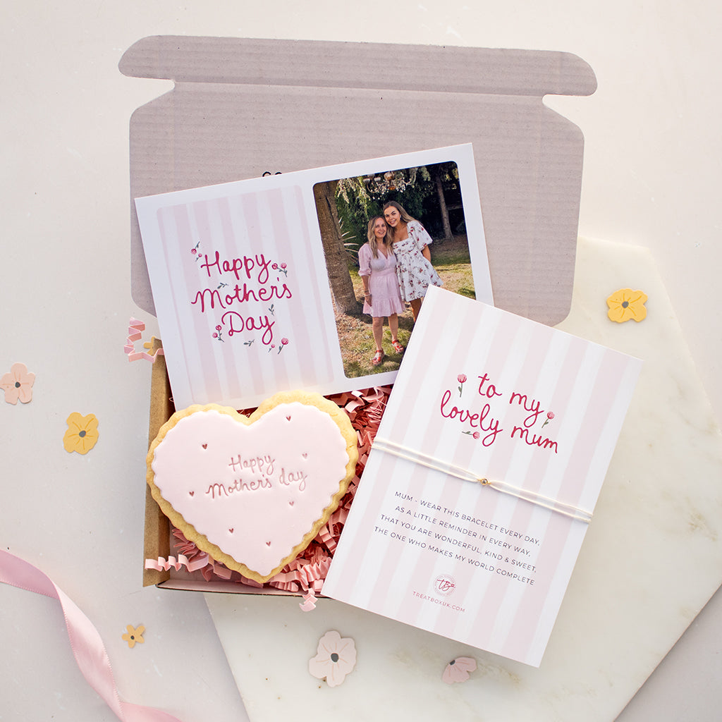 Personalised Mother's Day Biscuit And Bracelet | Mini TreatBox