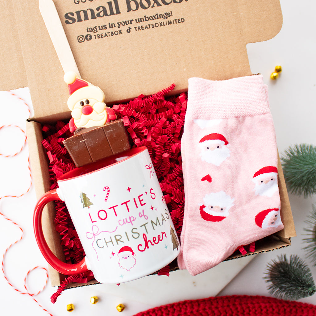 Personalised Name Santa Trio | Christmas Ready to Go TreatBox