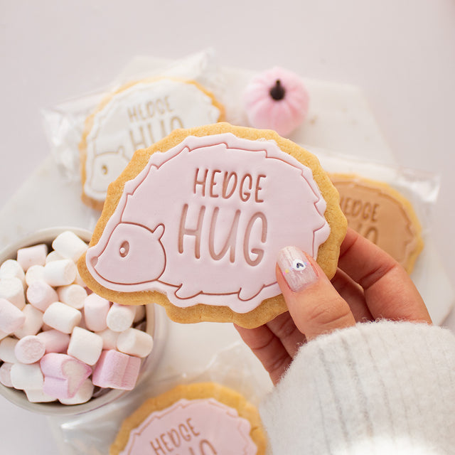 Hedgehog Shaped Vegan Iced Biscuit