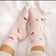Pink Santa Christmas Socks