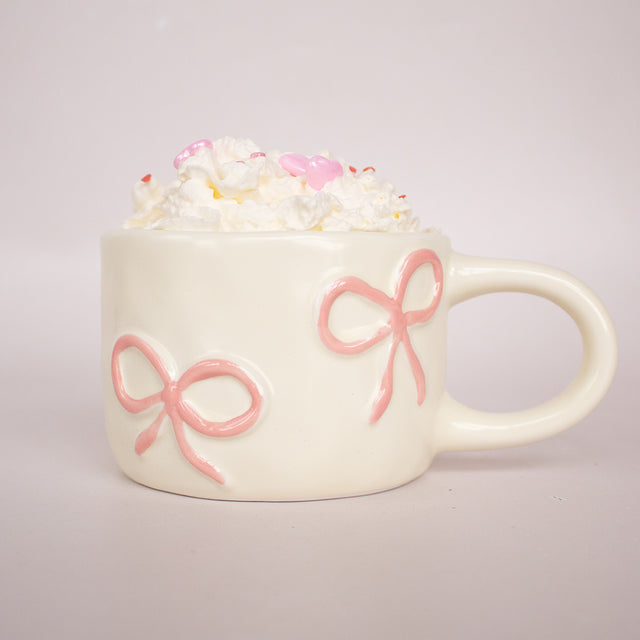 Pink Bow Ceramic Mug