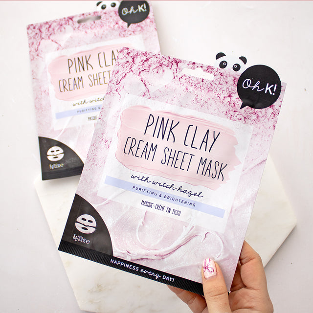 Pink Clay Cream Sheet Mask