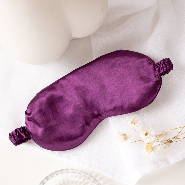 Plum Satin Sleep Mask