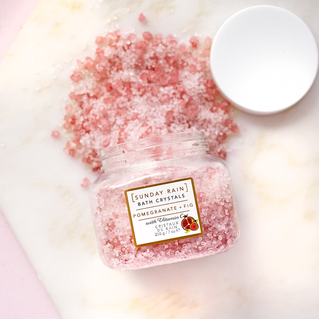 Mini Pomegranate & Fig Bath Crystals By Sunday Rain