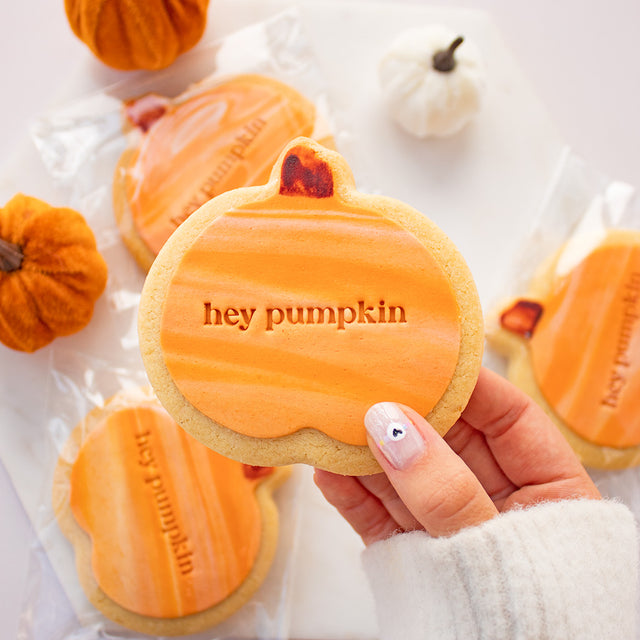 Hey Pumpkin Vegan iced Biscuit