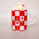 Queen Chequered Heart Handle Mug | Add On