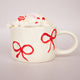 Red Bow Ceramic Mug | Add On