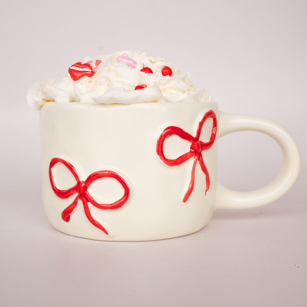 Red Bow Ceramic Mug